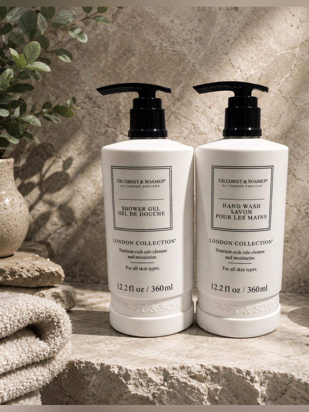 (2 PACK) LONDON COLLECTION • SHOWER GEL + HAND WASH SET 
12.2 fl oz